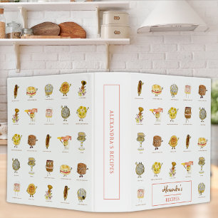 Cute cake dessert pattern recipes personalized binder