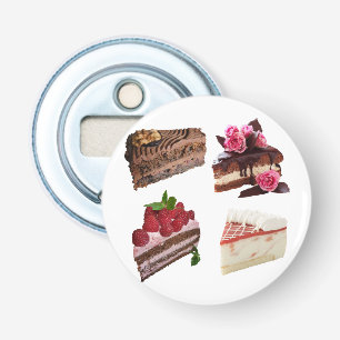 Cute Cake Lovers Desserts Quirky Bottle Opener