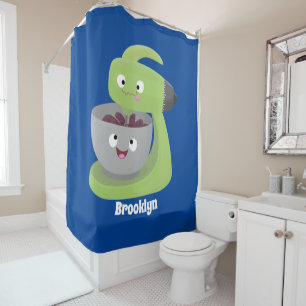 Cute cake mixer kitchen appliance cartoon