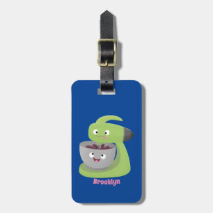 Cute cake mixer kitchen appliance cartoon luggage tag