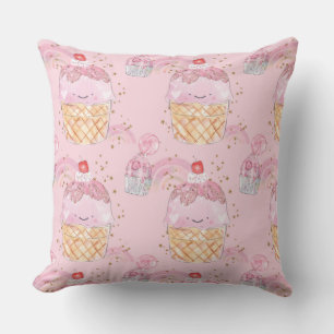 Cute Cake Throw Pillow