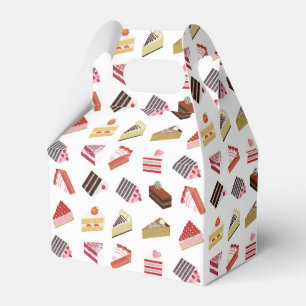 Cute Cake Variety Pattern Favor Box
