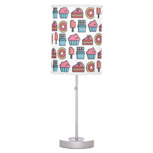 Cute Cakes and Desserts Pattern  Table Lamp