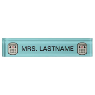 Cute Calculators With Custom Name Nameplate