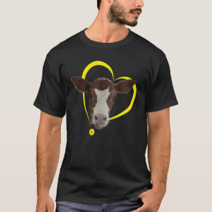 Cute calf cow motif  I love cows  I love Cows T-Shirt