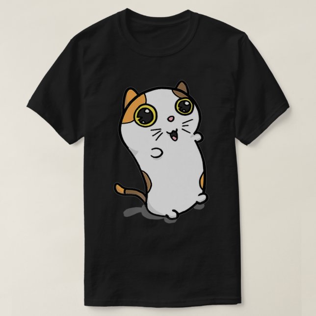 Cute Calico Cat Chibi Premium  T-Shirt (Design Front)