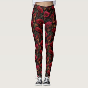 Cute Calla Lilies Bridesmaid Gift  Ladies Yoga Att Leggings