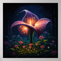 Cute Calla Llily Flower Art-- Florist Lily