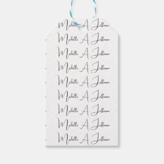 Cute Calligraphy Creative Trendy Custom Name Gift Tags