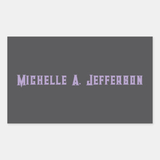 Cute Calligraphy Creative Trendy Custom Name Sticker