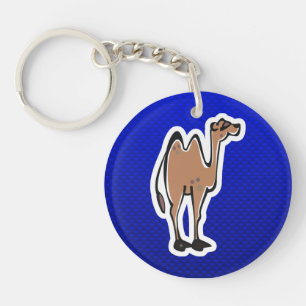 Cute Camel; Blue Keychain