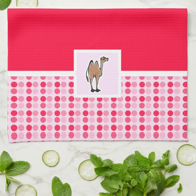 Cute Camel Kitchen Towel (Folded)