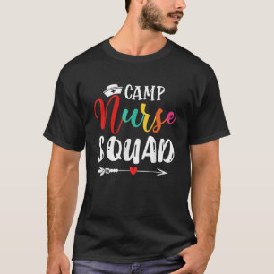 Cute Camp Nurse Squad Funny Nurses Matching T-Shirt