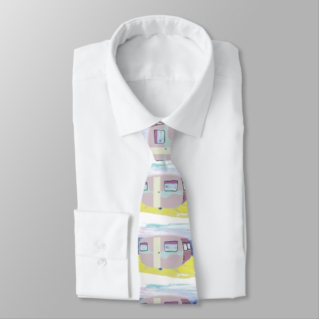 Cute Camper on Beach Tie (Tied)
