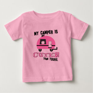 Cute Camper Ruffle Shirt for Toddlers