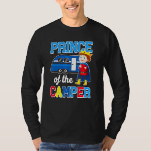 Cute Camping Prince Of The Camper Motorhome Family T-Shirt