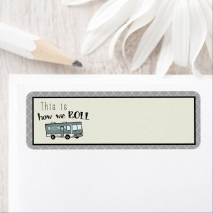 Cute Camping RV "This is How We Roll" Personalized