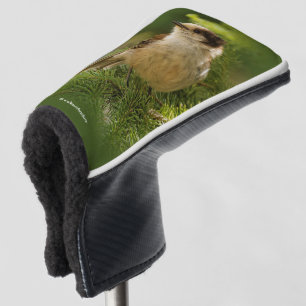 Cute Canada Grey / Grey Jay / Whiskeyjack Golf Head Cover