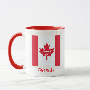 Cute Canada Red and White Mug
