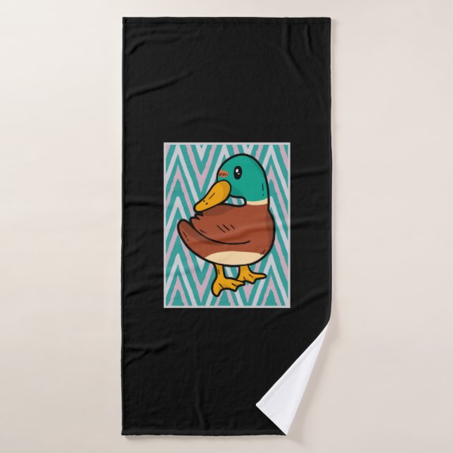 Cute Canard (Serviette de bain)