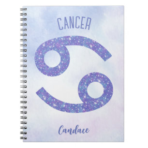 Cute Cancer Astrology Sign Personalized Notebook