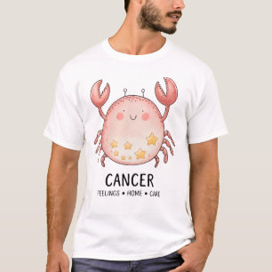Cute Cancer Crab with Stars T-Shirt