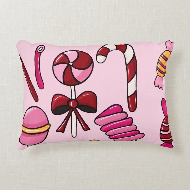 Cute  Candy   Accent Pillow (Front)
