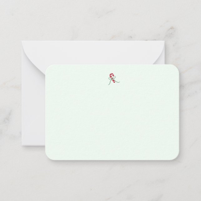 Cute Candy Cane Notecards (Front)