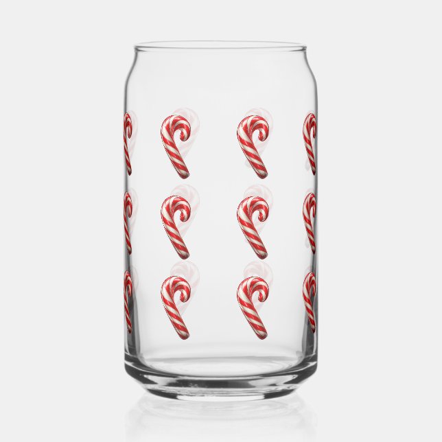 Cute Candy Cane Pattern Christmas  (Recto)