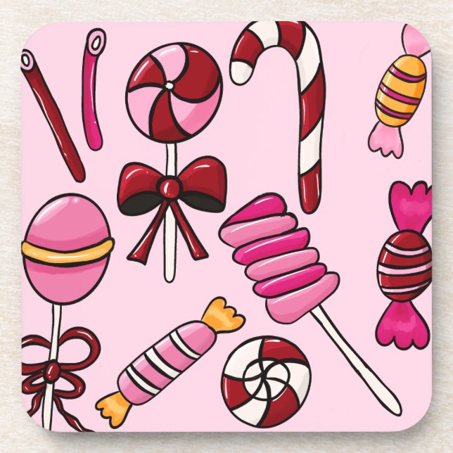 Cute  Candy   Coaster (Front)