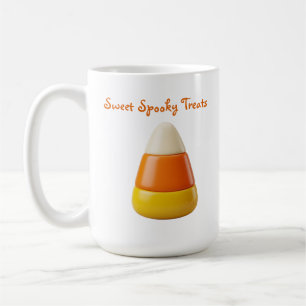 Cute Candy Corn Halloween   Sweet Spooky Art Coffee Mug