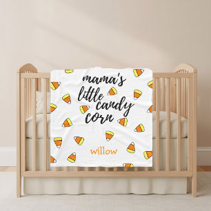 Cute Candy Corn Pattern Custom Fleece Blanket