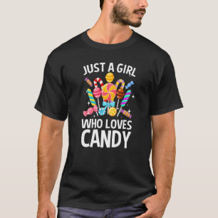 Cute Candy Girls Kids Lollipop Candies  Women T-Shirt
