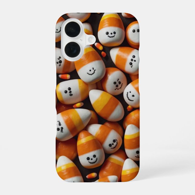 Cute Candy Halloween iPhone 16 Case (Back)
