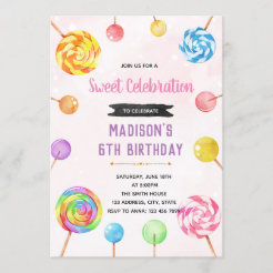 Candy Shop Invitations | Zazzle CA