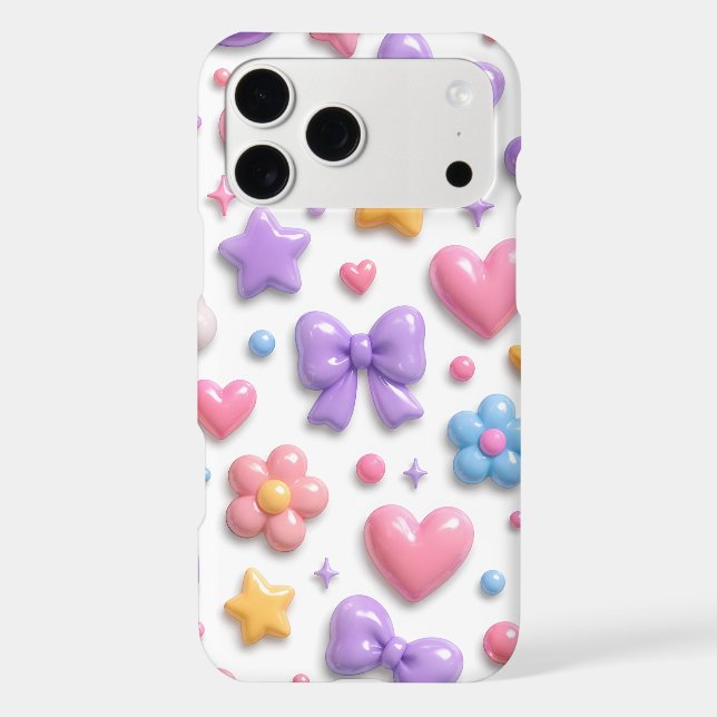 Cute Candy Pastel Icons Pattern (Back)