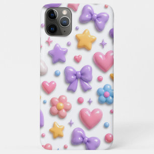 Cute Candy Pastel Icons Pattern iPhone 11 Pro Max Case