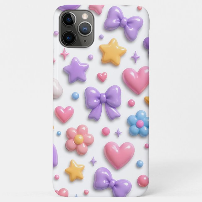 Cute Candy Pastel Icons Pattern Case-Mate iPhone Case (Back)