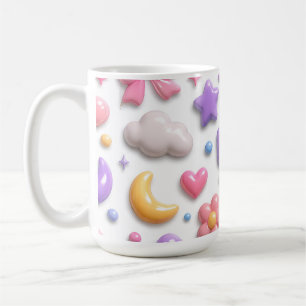 Cute Candy Pastel Icons Pattern Coffee Mug