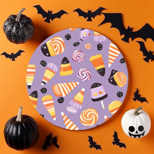 Cute Candycorn Pattern Classic Round Sticker