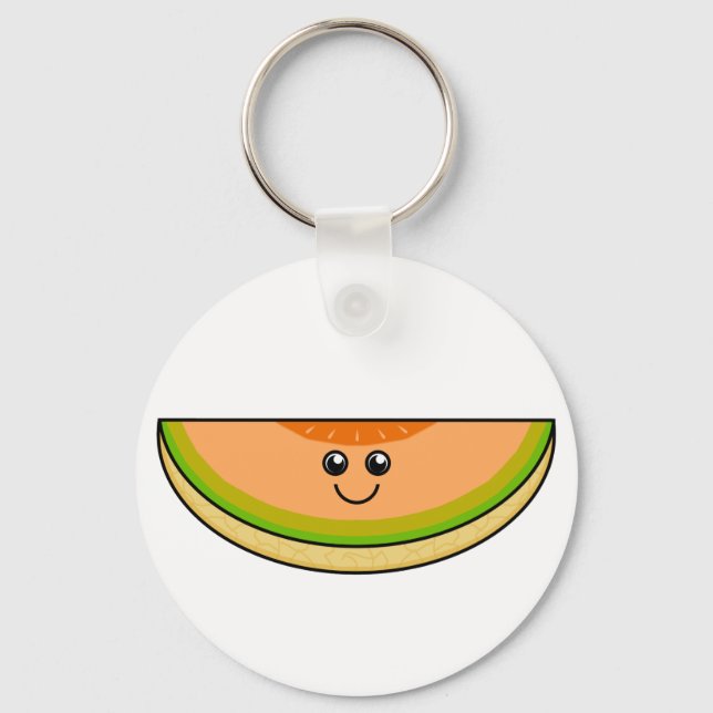 Cute Cantaloupe Keychain (Front)