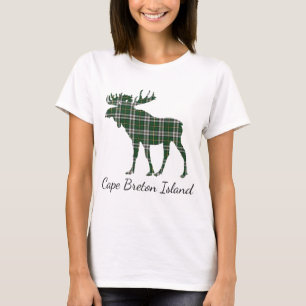 Cute Cape Breton Island moose tartan shirt