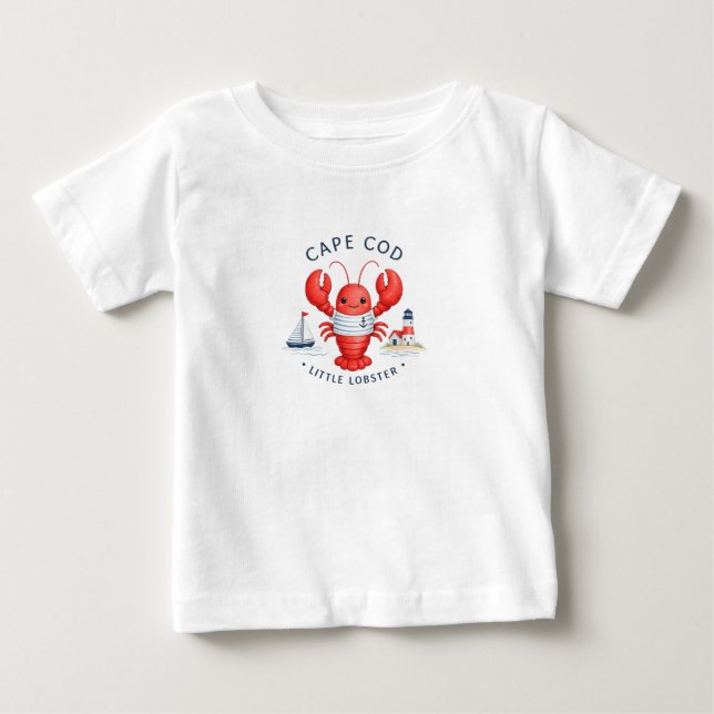     Cute Cape Cod Lobster Baby T-Shirt | Cape Cod  (Front)