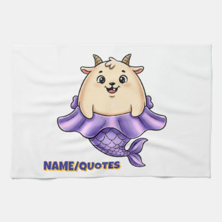 Cute Capricorn Cartoon – Whimsical Zodiac Kitchen Towel