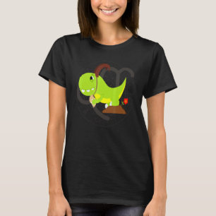 Cute Capricorn Zodiac Sign Ibex Astrology T Rex Di T-Shirt