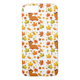 Cute Capybara and Autumn Leaves Phone Case