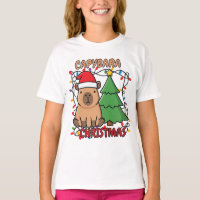 Cute Capybara Christmas Lights Party