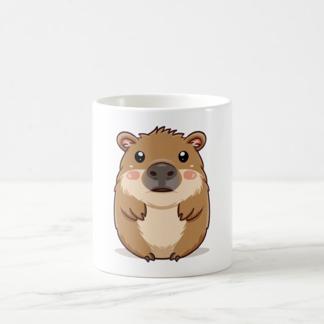 cute capybara coffee mug (Center)