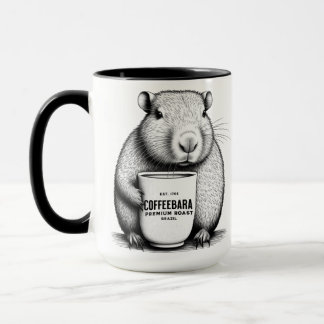     Cute Capybara Coffeebara Coffee Mug