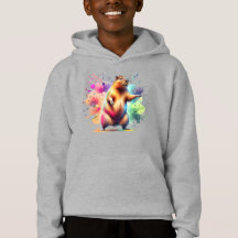 Cute Capybara Colourful Watercolor Splash Boy's